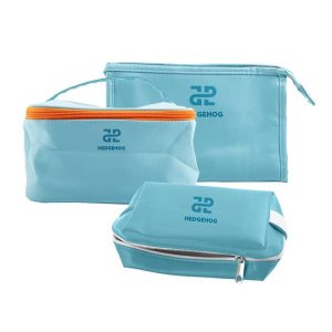 3 Pcs PU Toiletry Bag Set