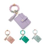 Women’s Bracelet Wallet Keychain With Tassel
