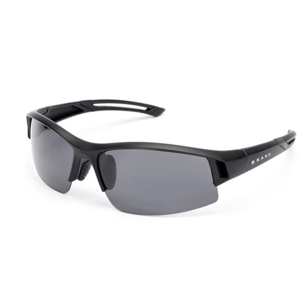 Sleek black outdoor sports sunglasses with a case, featuring a sporty design and tinted lenses. Outdoor Sports Sunglasses With Case - Image 1