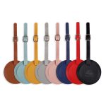 PU Leather Round Thickened Luggage Tag