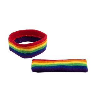 Rainbow Terry Cloth Headband