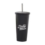 16 oz. Stainless Steel Tumbler With Straw