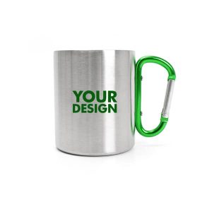 10 oz. Stainless Steel Cup With Carabiner Hook