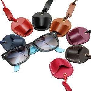 Leather Glasses Neck Holder With Strap