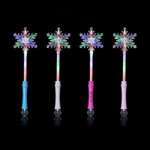 LED Light Up Snowflake Wand