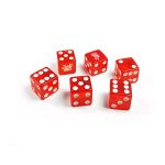 Resin Clear Six-Sided Dice