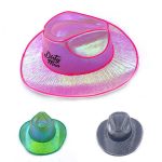LED Holographic Cowboy Party Hat