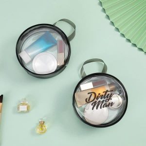 Clear PVC Round Cosmetic Bag