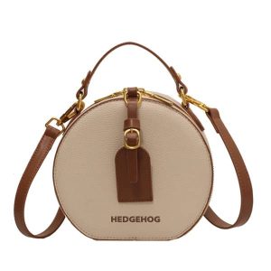 PU Leather Round Crossbody Bag