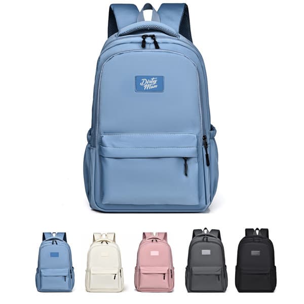 A large capacity travel backpack in blue, featuring multiple compartments and adjustable straps, with four additional colour options. Large Capacity Travel Backpack - Image 1