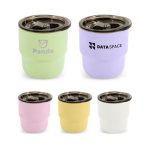 220ml Double Wall Stainless Steel Round Bottom Camping Mug with Lid