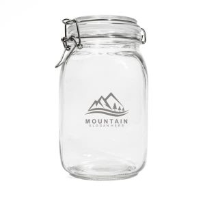 Square Glass Mason Jar