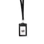 Leather ID Card Holder With Lanyard