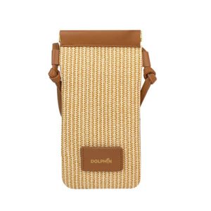 PU Leather Braided Mobile Phone Bag