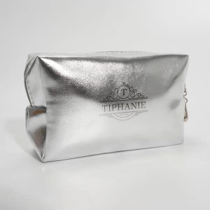 Square PU Leather Cosmetic Bag