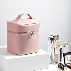 Foldable Barrel Toiletry Bag