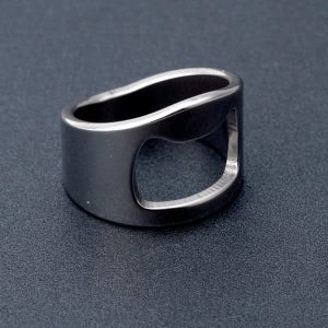 Titanium Steel Beer Bottle Opener Ring