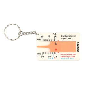 Tire Depth Measuring Ruler Keychain