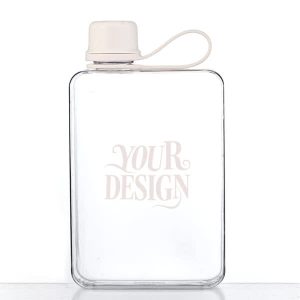 17 oz. Portable Flat Water Bottle