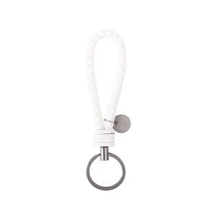 Unisex Braided Leather Rope Keychain