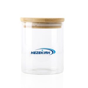 Glass Jar With Bamboo Lid