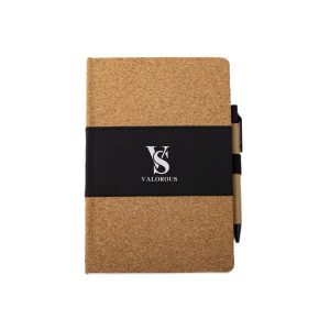 Eco Friendly A5 Cork Notebook With Pen Holder