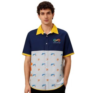 Men's Imitation Cotton Sublimated Hawaiian Shirt
