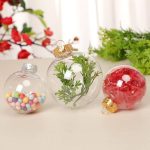 6cm Clear Plastic Ball Ornament