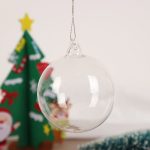 6cm Transparent Pendant Glass Decoration Ball