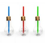 13.5 oz. Light Bulb Cup With Straw
