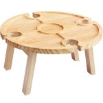 Folding Picnic Table With Wine Glass Holders