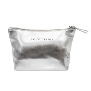 PU Leather Zipper Makeup Bag