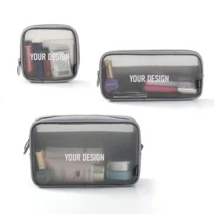 3PCS Mesh Toiletry Cosmetic Bag
