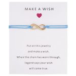 Braided Infinity Shaped Bracelet With Wish Cards