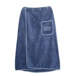 Men's Adjustable Bath Towel Wrap With Snaps