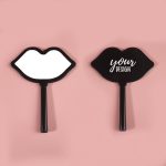Lip Shape Hand Mirror