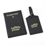 Passport Horder With Luggage Tag Set
